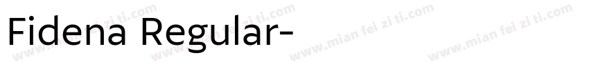 Fidena Regular字体转换